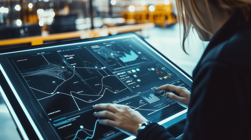 Close-up of a Labor Management System LMS dashboard