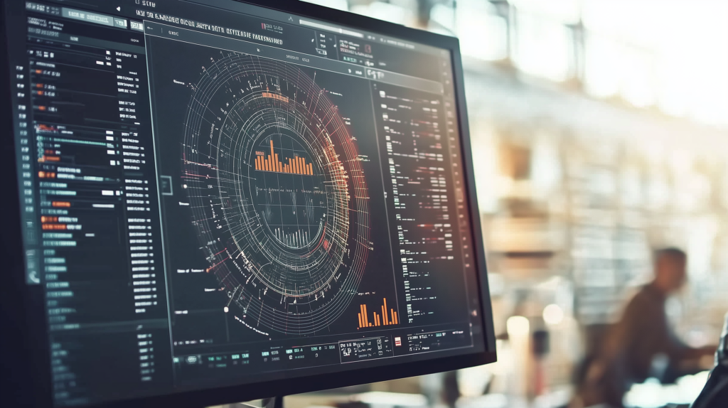 Close-up of a Labor Management System LMS dashboard