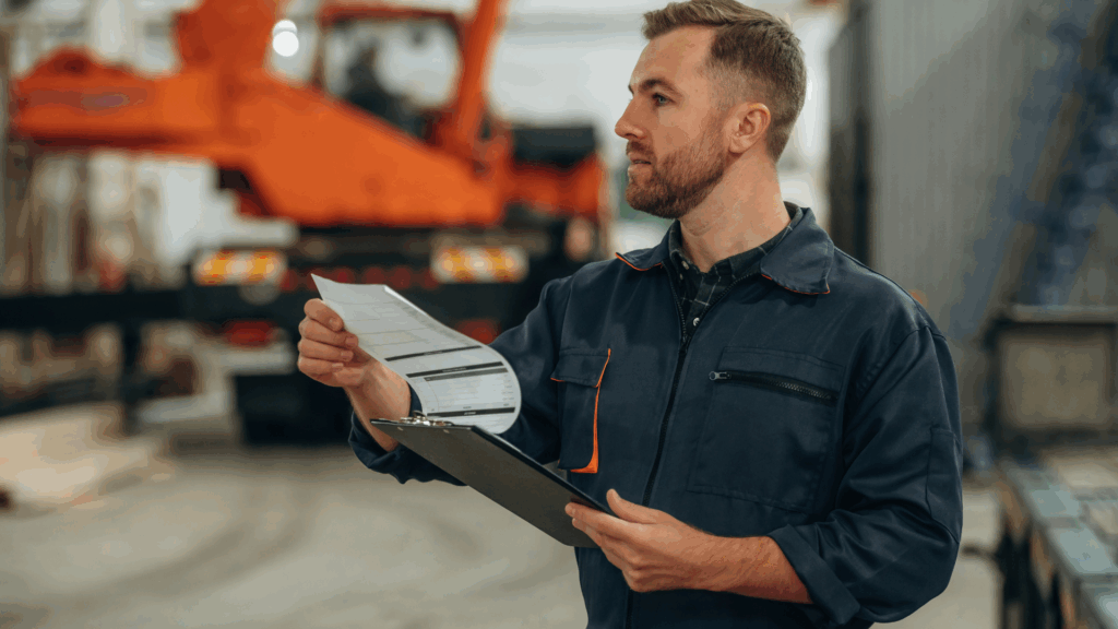 Warehouse supervisor reviewing labor performance and daily tasks as part of warehouse labor improvement efforts